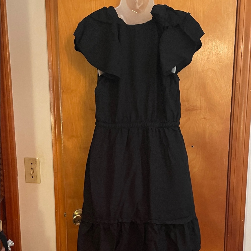 Old Navy Black Ruffle-Trim Mini Dress - Picture 5 of 5